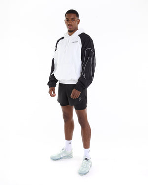 Tunero Track Hoodie - White/Black