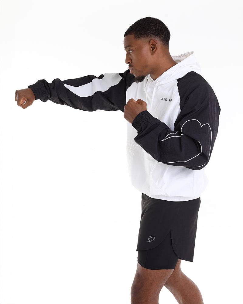 Tunero Track Hoodie - White/Black