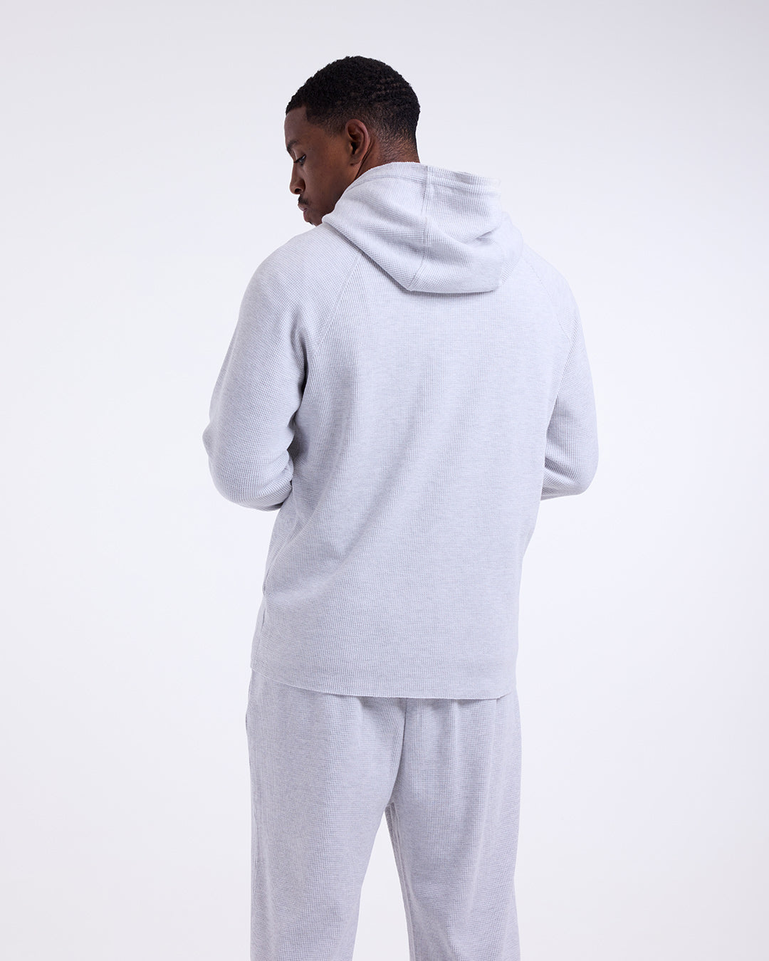 Tunero Waffle Zip Hoodie - Grey