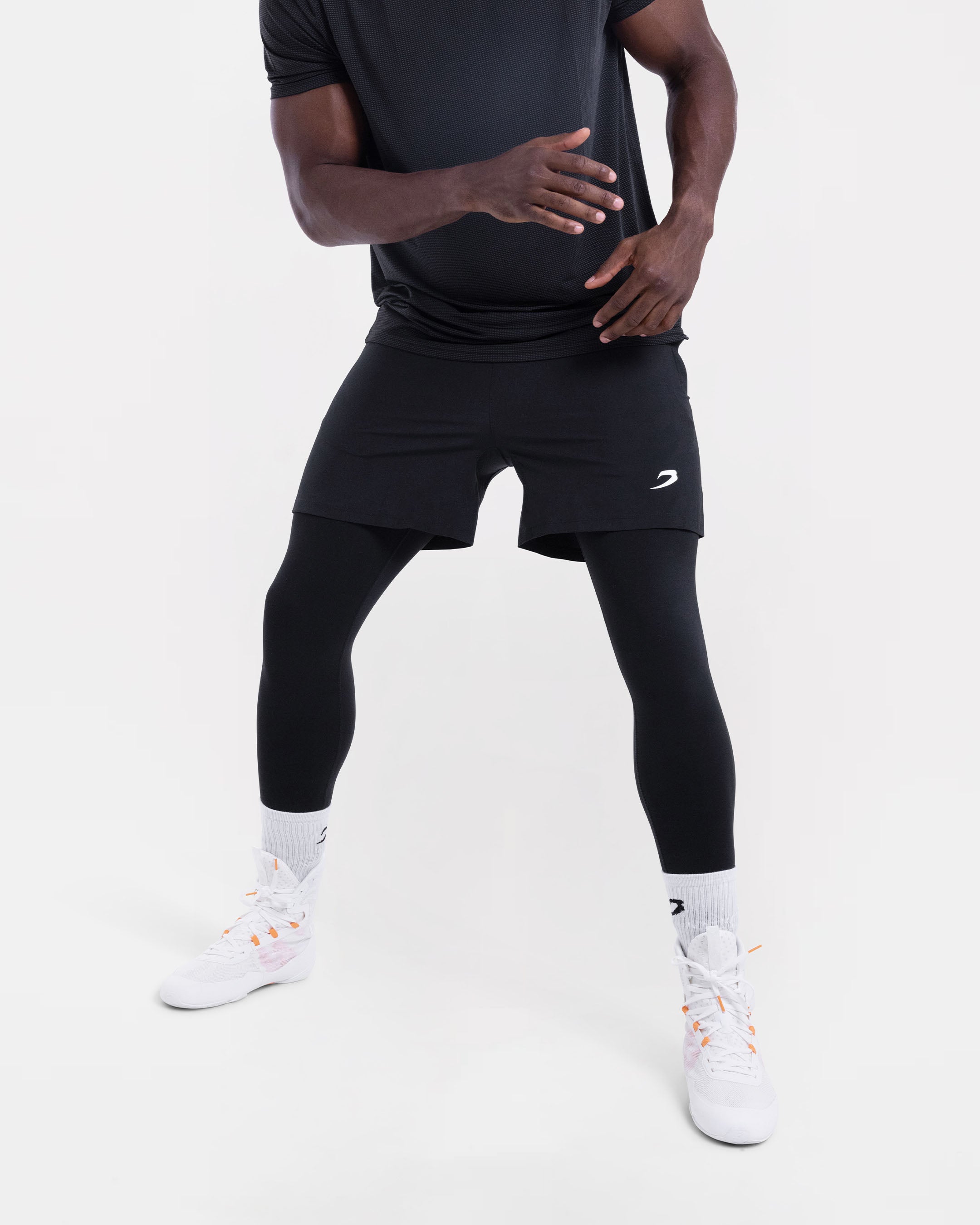 Valdes 2-in-1 Shorts (Full Length) - Black