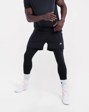 Valdes 2-in-1 Shorts (Full Length) - Black