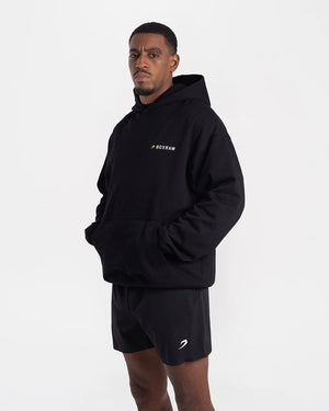 We Don't Play Boxing Oversized Hoodie - Black/Yellow