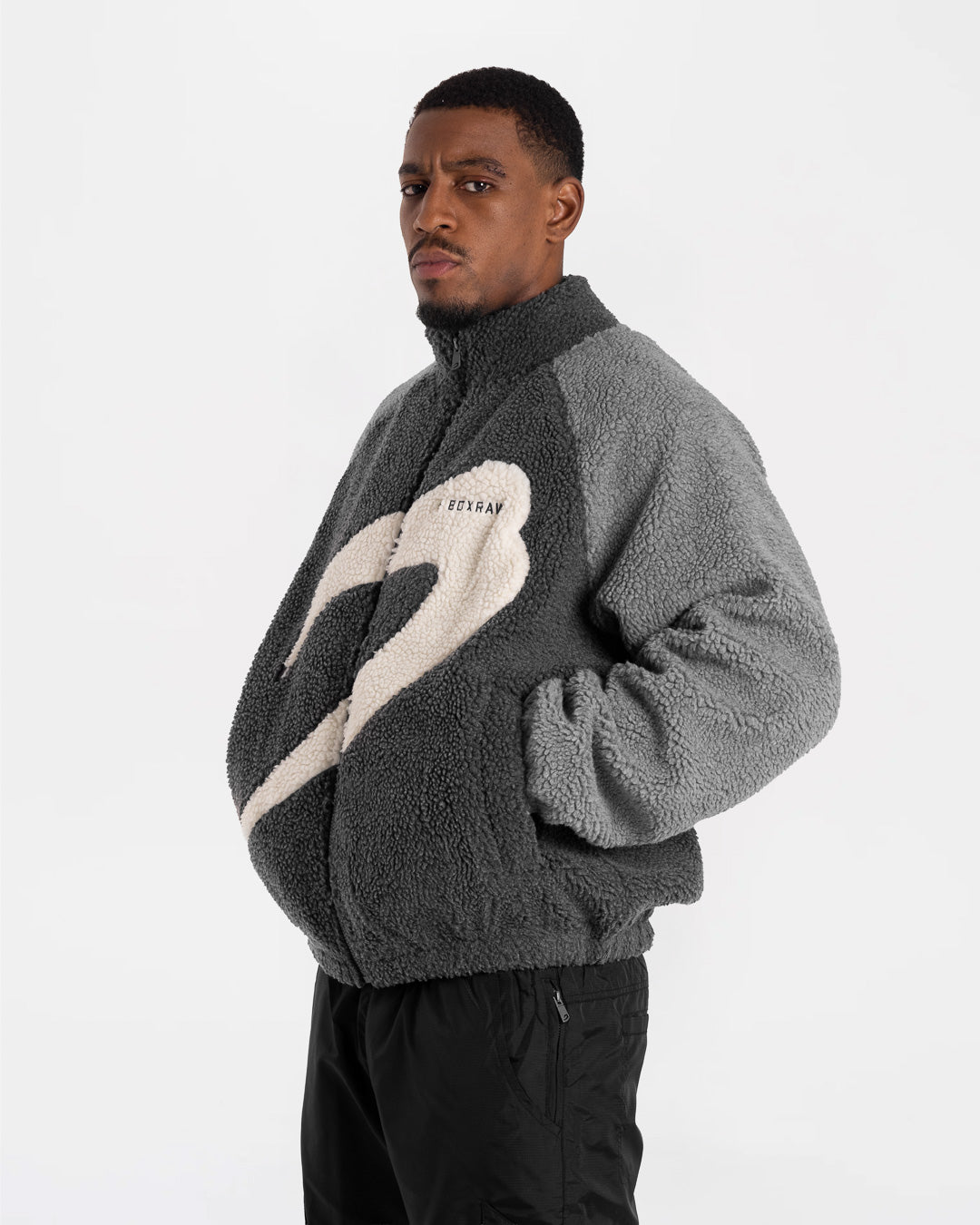 Walker Sherpa Jacket - Charcoal/Grey