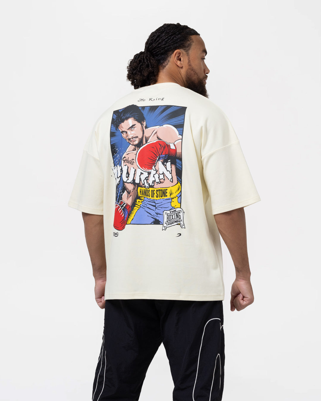 Ring x BOXRAW Roberto Duran Oversized T-Shirt - Stone Beige