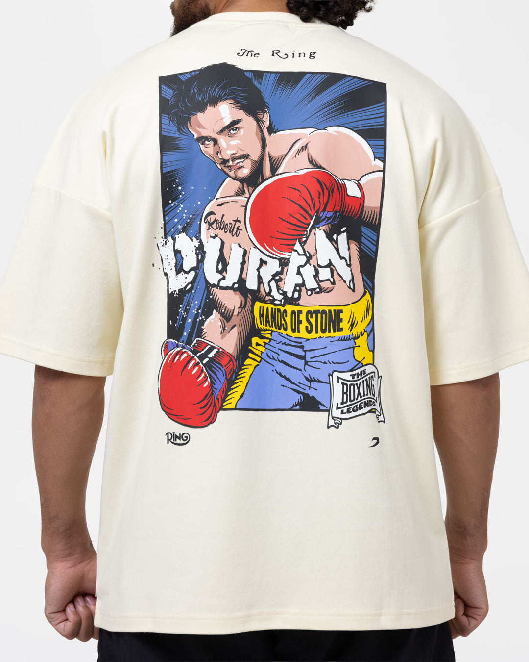 Ring x BOXRAW Roberto Duran Oversized T-Shirt - Stone Beige