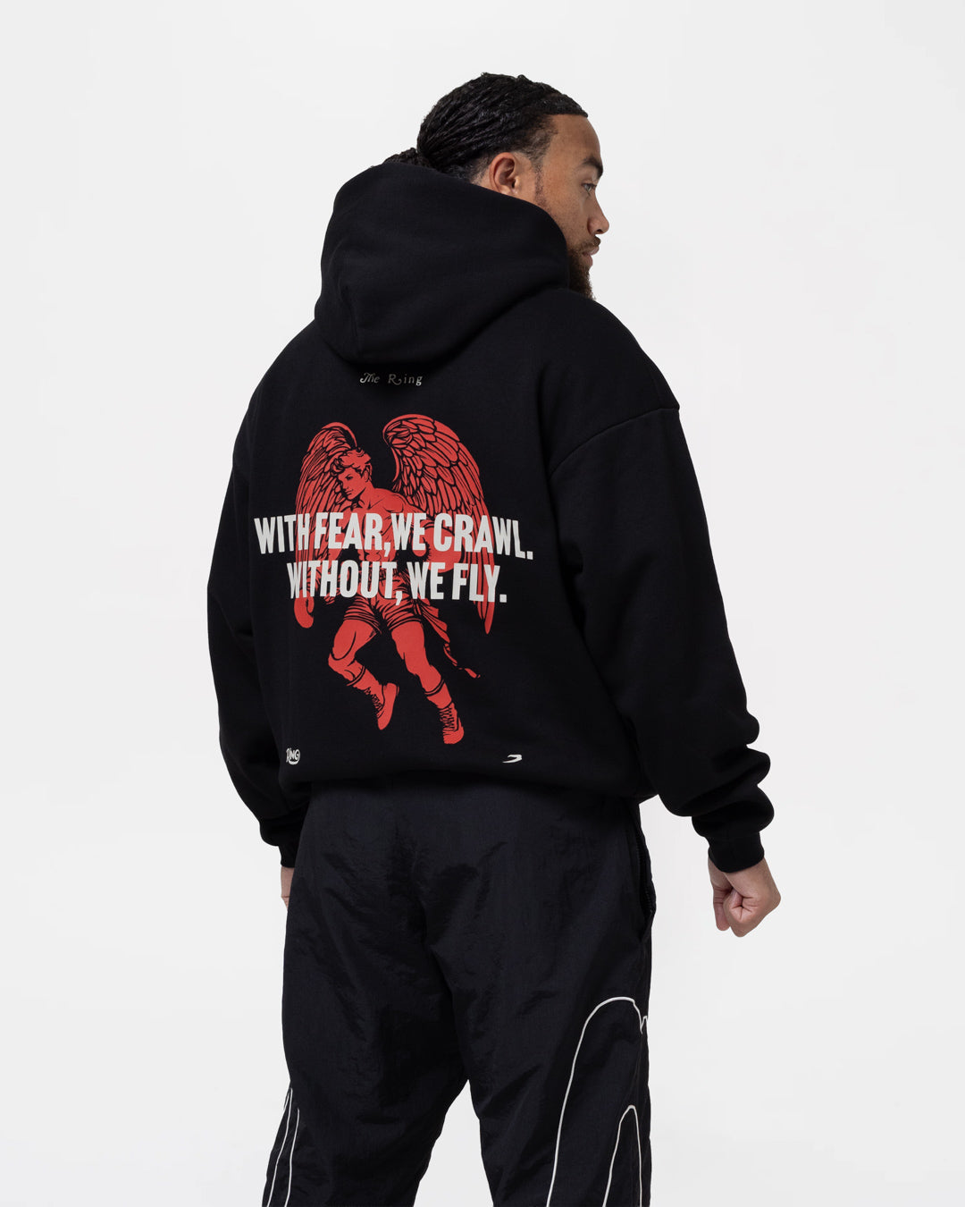 Ring x BOXRAW Fearless Oversized Hoodie - Black