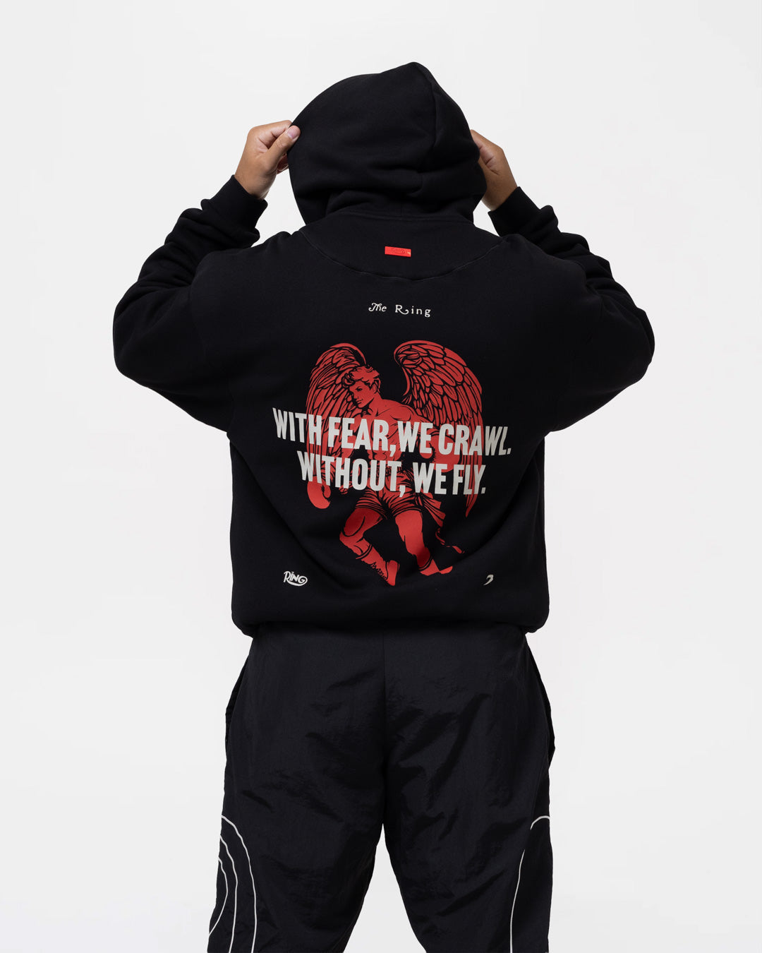 Ring x BOXRAW Fearless Oversized Hoodie - Black
