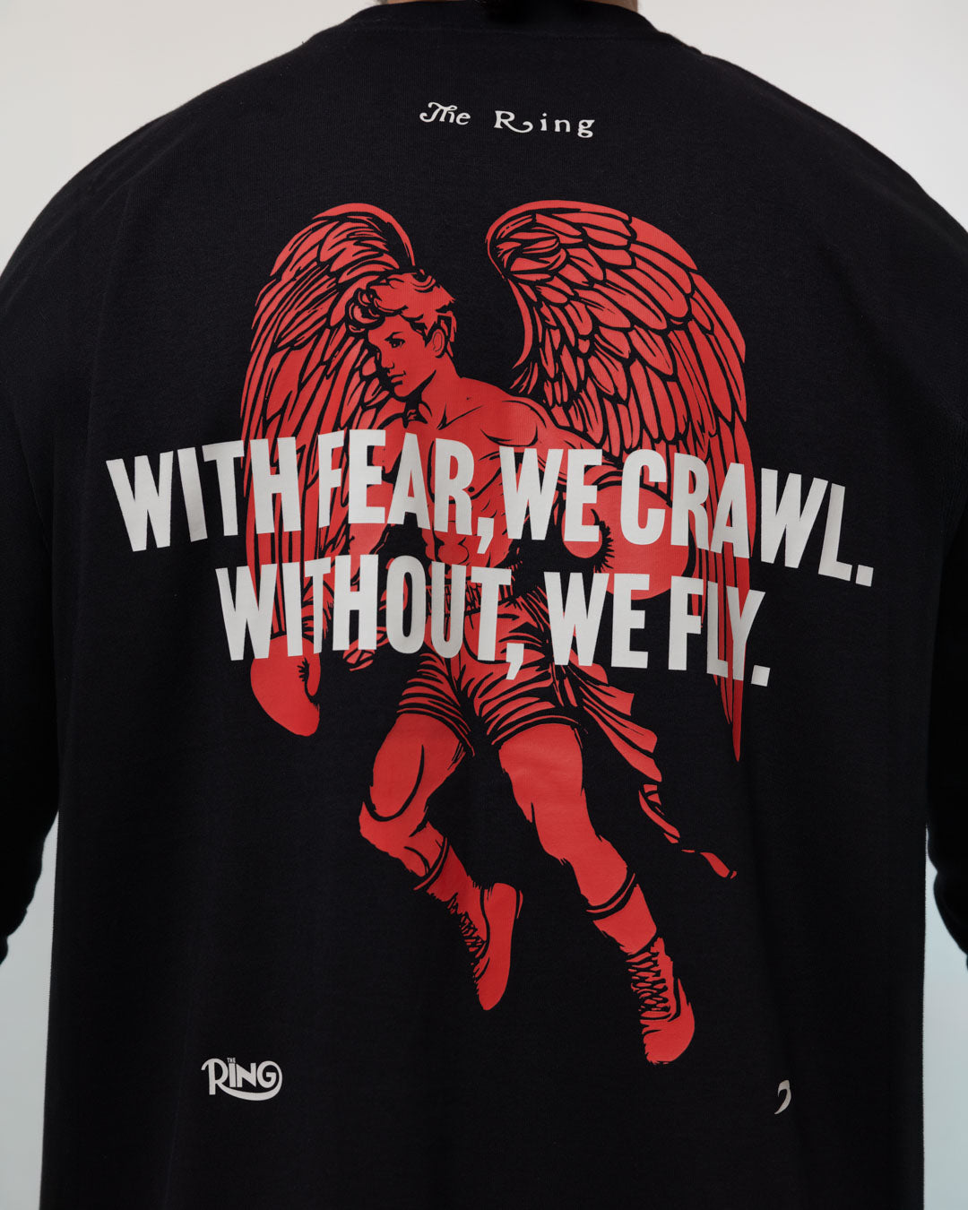 Ring x BOXRAW Fearless Oversized Long Sleeve T-Shirt - Black