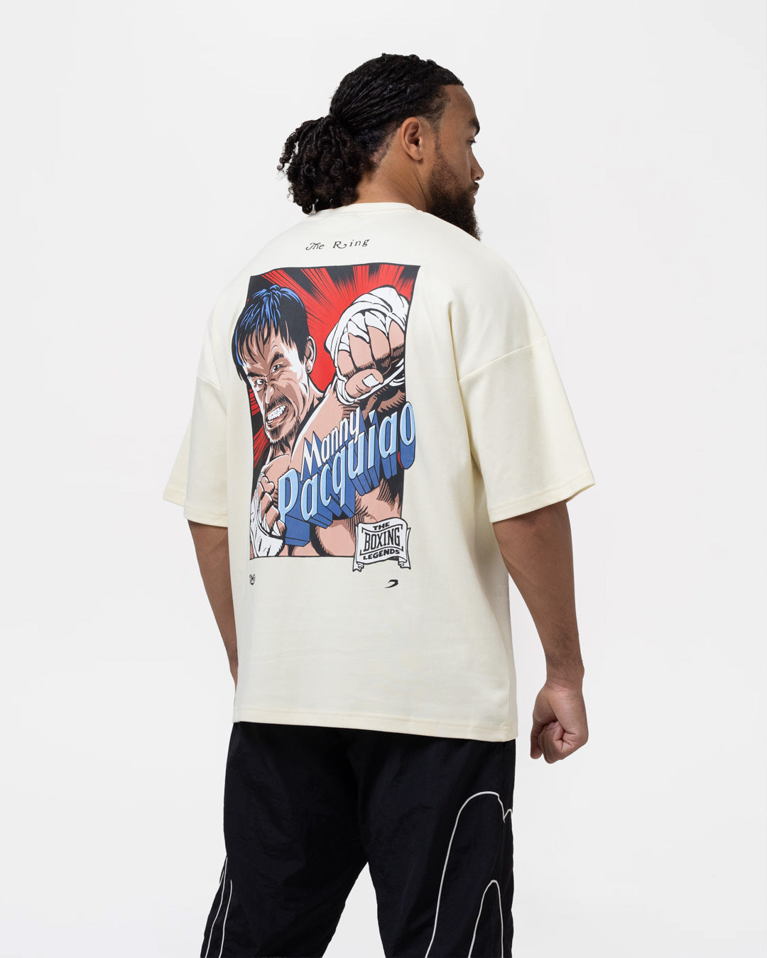 Ring x BOXRAW Manny Pacquiao Oversized T-Shirt - Stone Beige