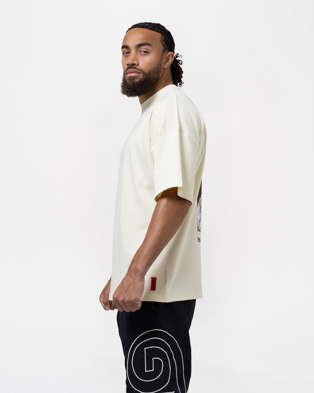 Ring x BOXRAW Manny Pacquiao Oversized T-Shirt - Stone Beige