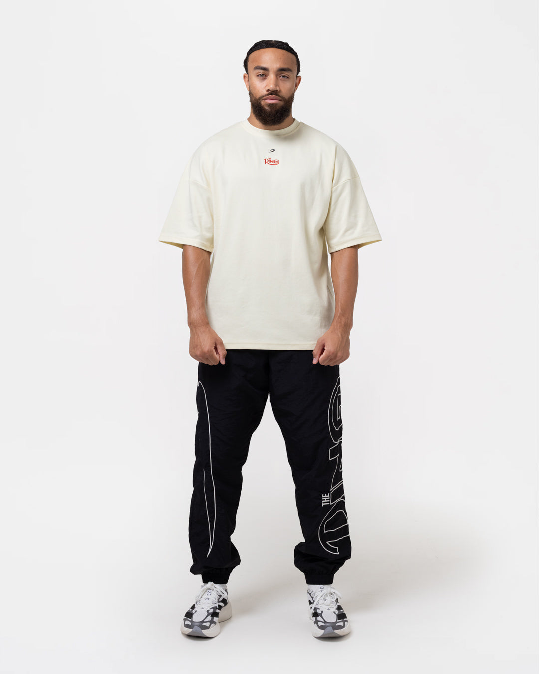 Ring x BOXRAW Sugar Ray Leonard Oversized T-Shirt - Stone Beige