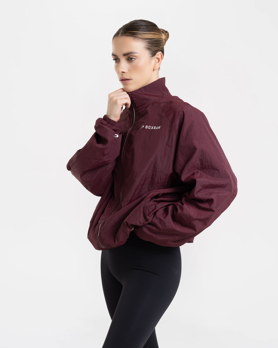 Saxton Track Jacket - Burgundy