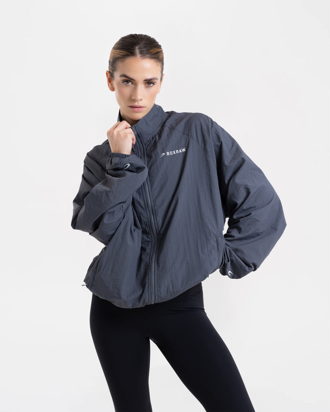 Saxton Track Jacket - Charcoal
