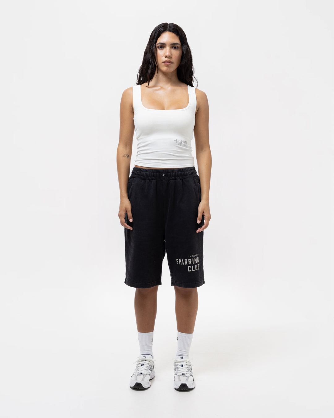 Sparring Club Fire Horse Ribbed Tank - Washed Ivory