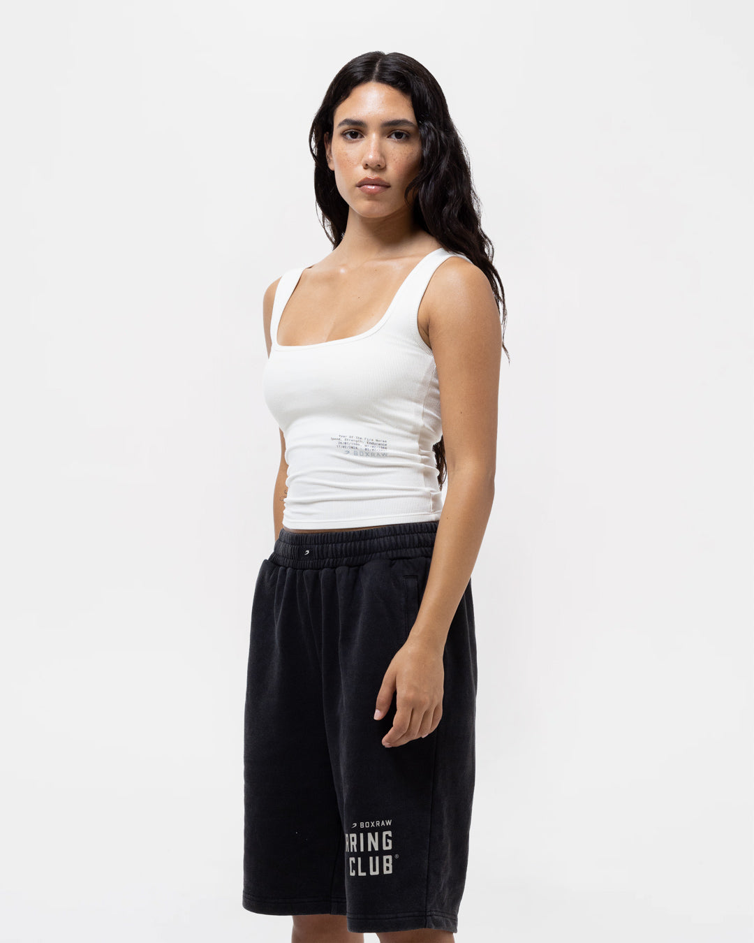 Sparring Club Fire Horse Ribbed Tank - Washed Ivory