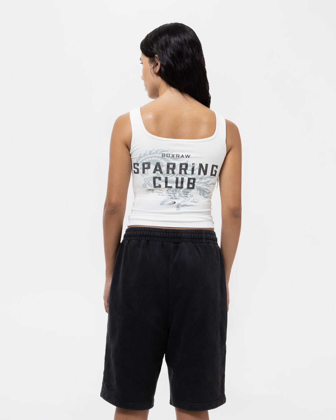 Sparring Club Fire Horse Ribbed Tank - Washed Ivory