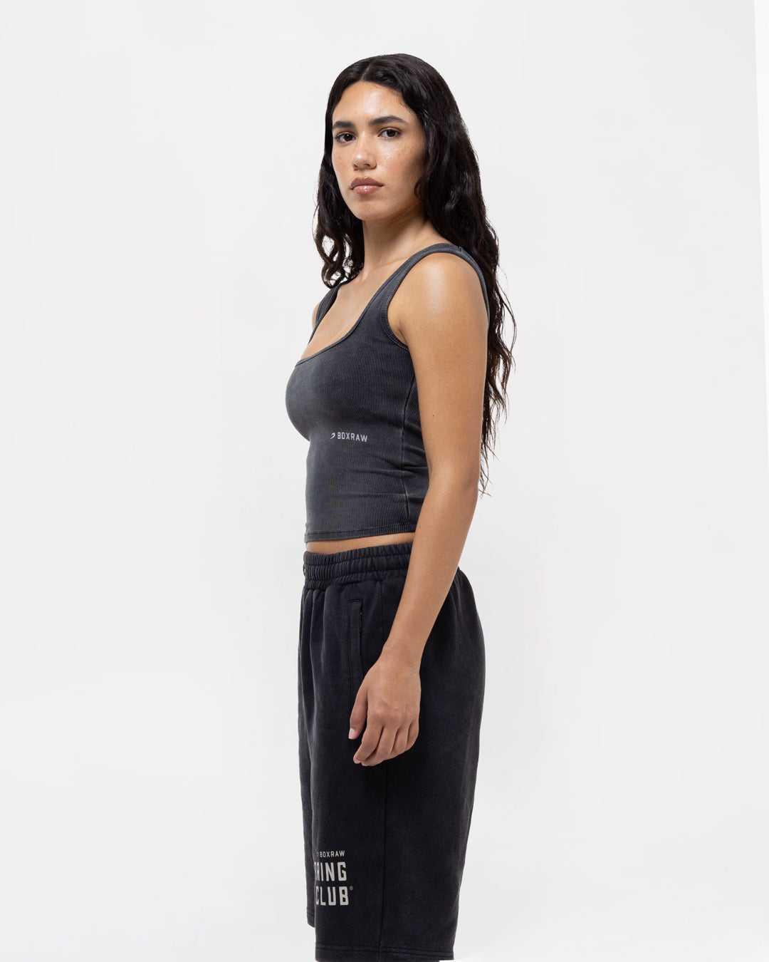 Sparring Club Ribbed Tank - Washed Black
