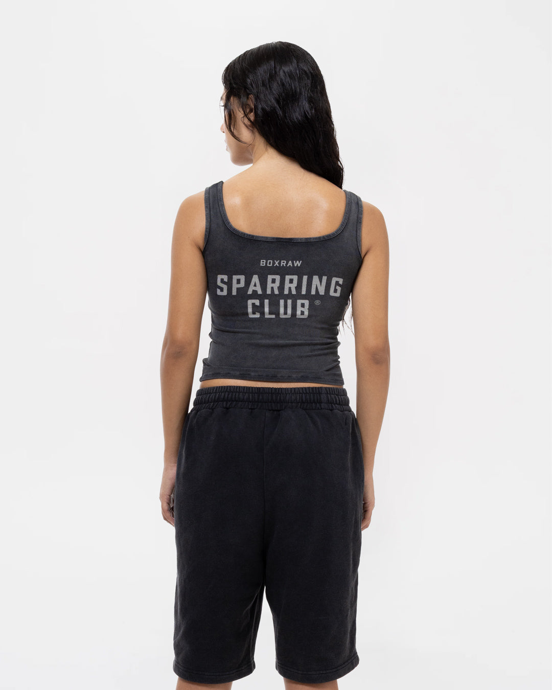 Sparring Club Ribbed Tank - Washed Black