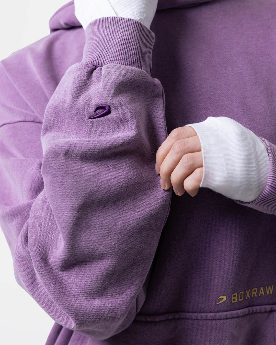 Sparring Club Oversized Hoodie - Washed Purple