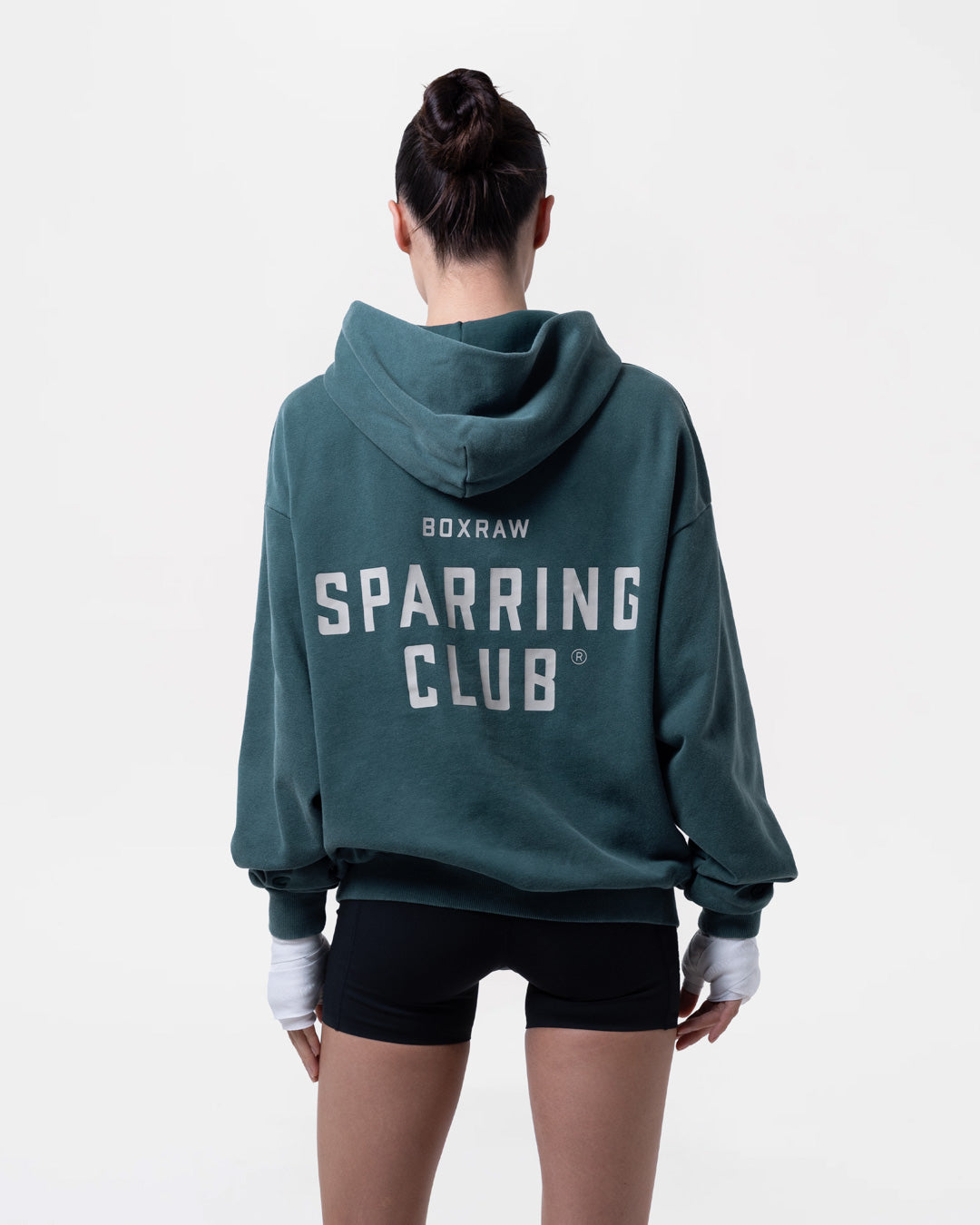 Sparring Club Oversized Hoodie - Washed Teal