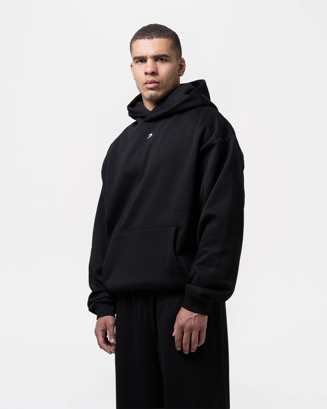 Strike Oversized Hoodie - Black