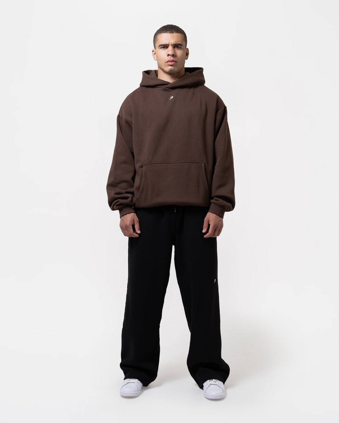 Strike Oversized Hoodie - Brown