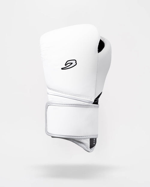 Strike-One Twin Strap Boxing Gloves - White/Black