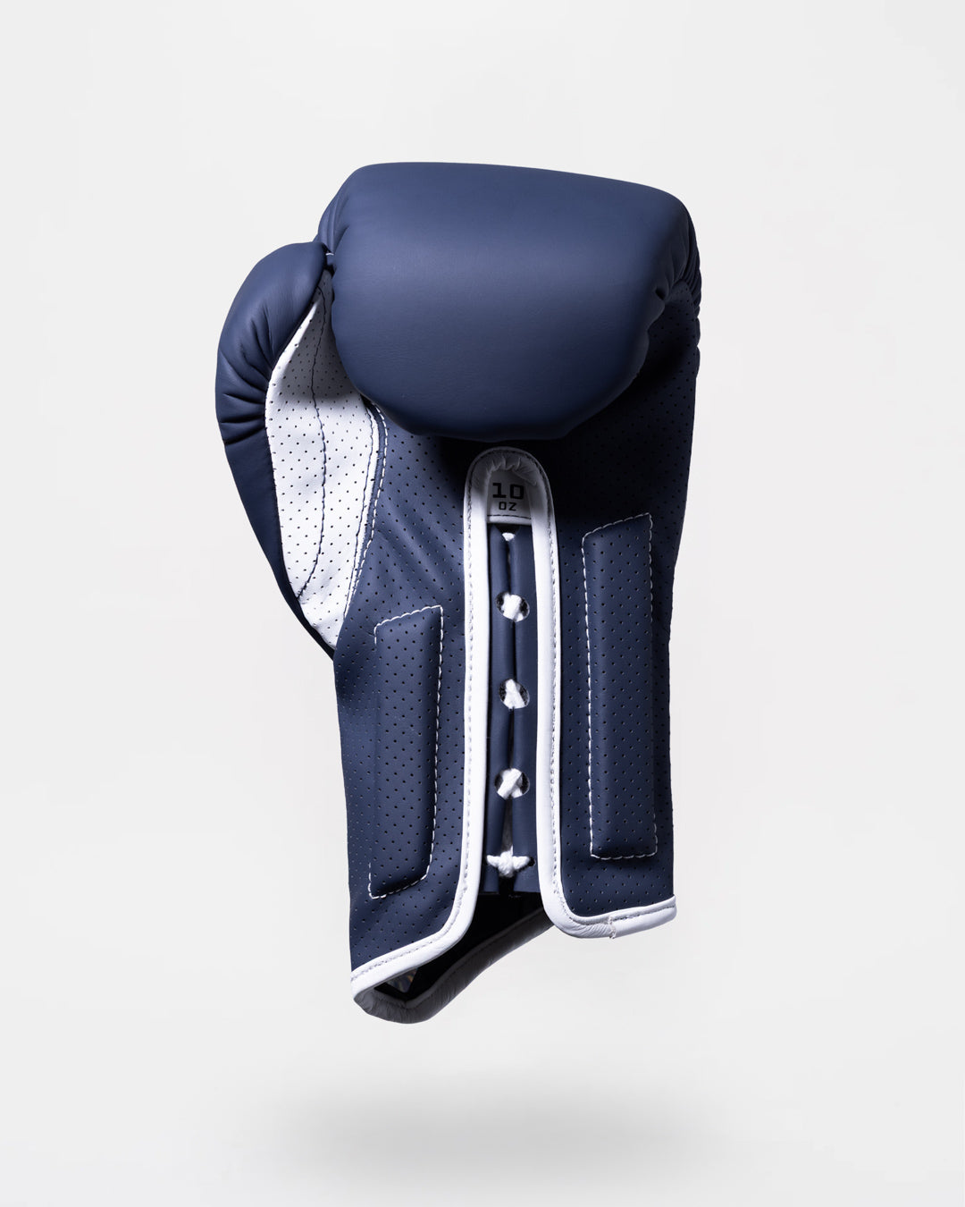Strike-Three Lace Boxing Gloves - Blue/White