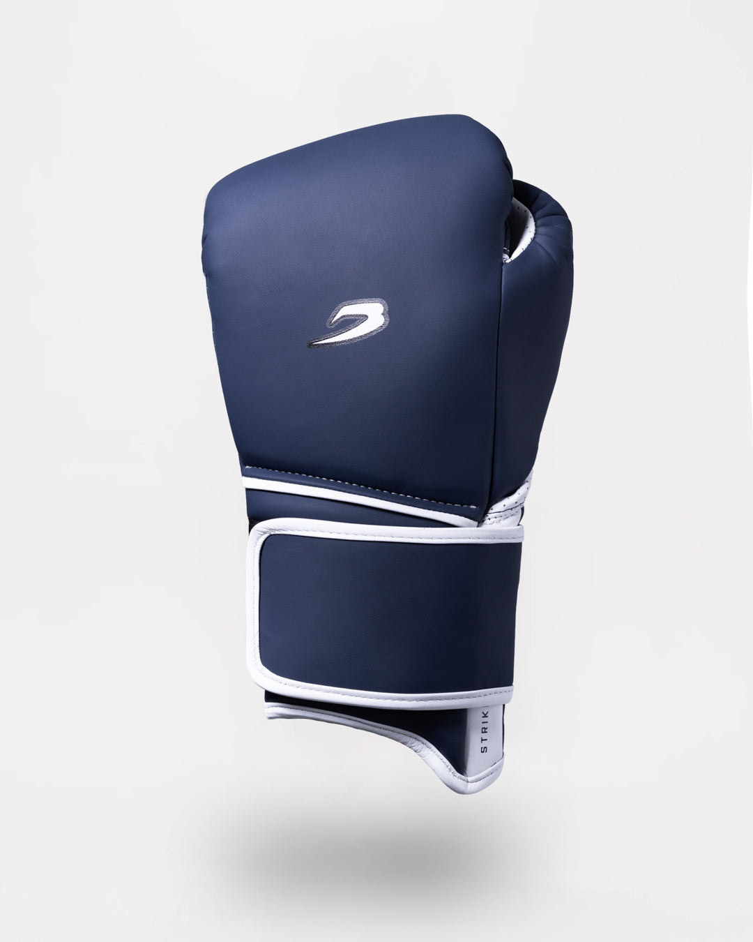 Strike-Three Twin Strap Boxing Gloves - Blue/White