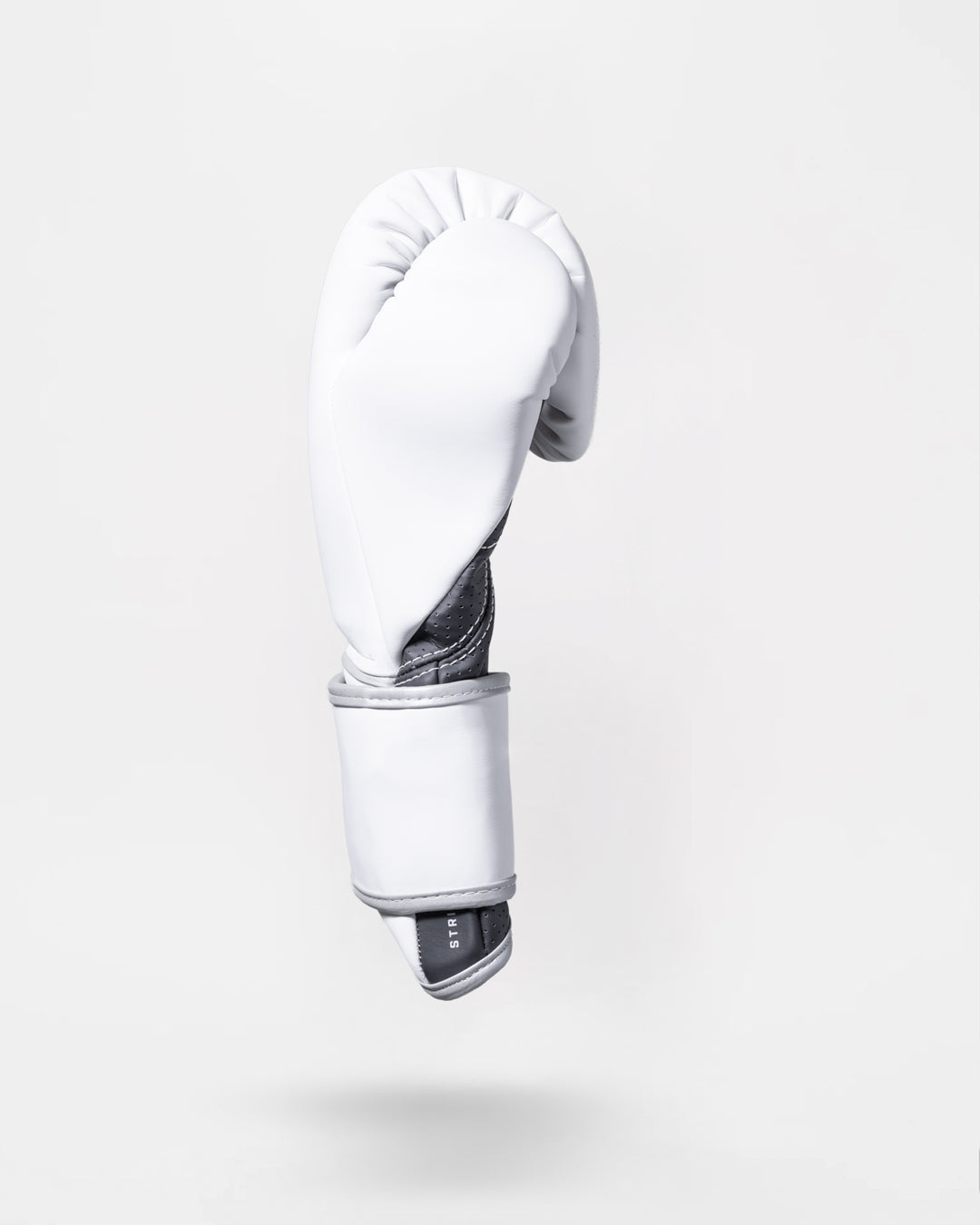 Strike-Three Twin Strap Boxing Gloves - White/Black