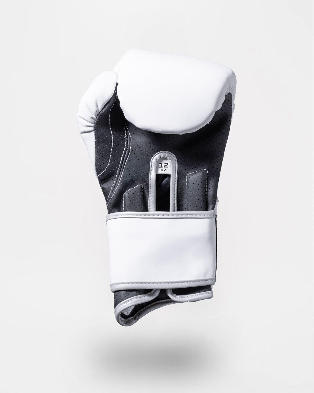 Strike-Three Twin Strap Boxing Gloves - White/Black