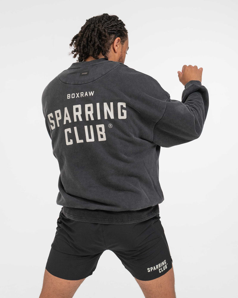 Sparring Club Oversized Sweatshirt - Washed Black