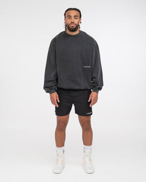 Sparring Club Oversized Sweatshirt - Washed Black