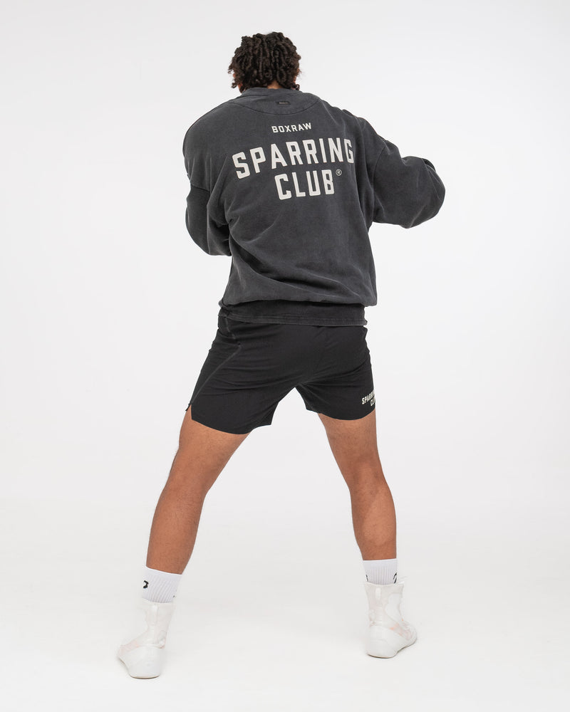Sparring Club Oversized Sweatshirt - Washed Black