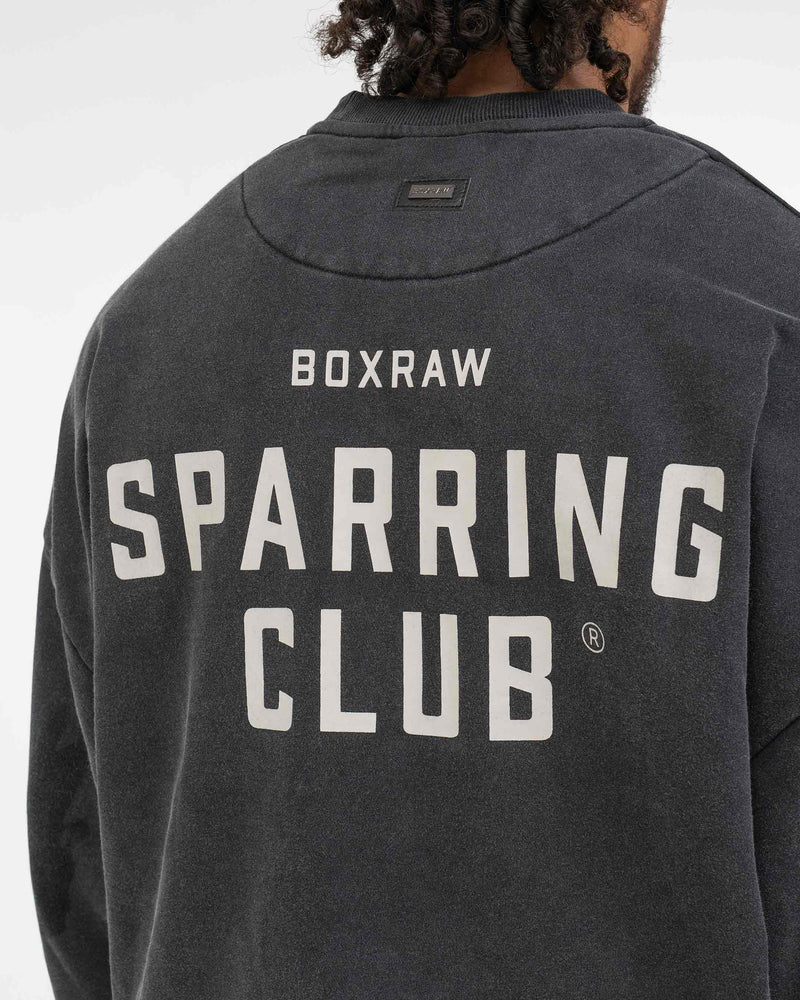 Sparring Club Oversized Sweatshirt - Washed Black