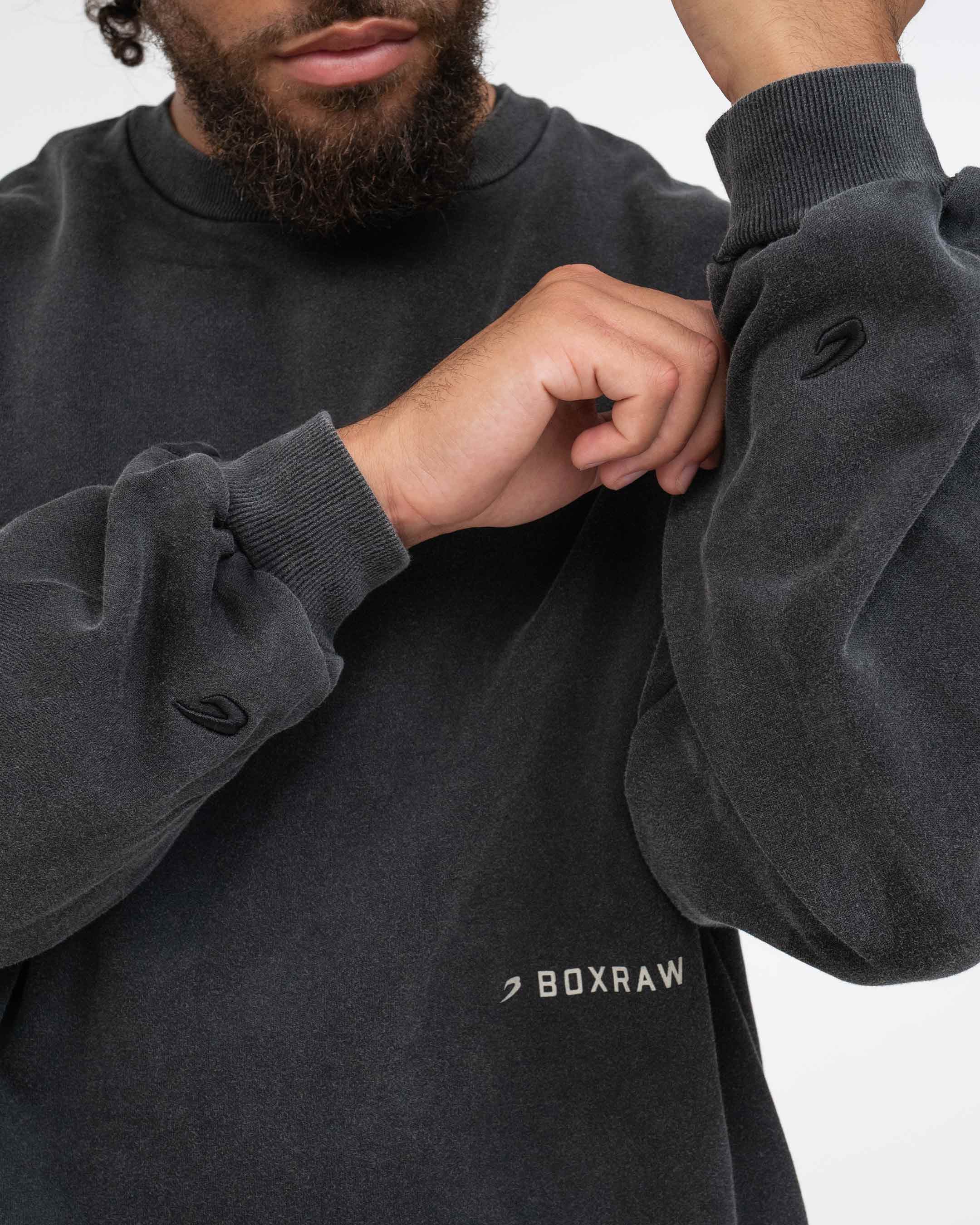 Sparring Club Oversized Sweatshirt - Washed Black