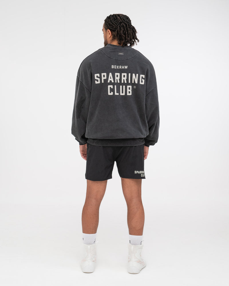 Sparring Club Oversized Sweatshirt - Washed Black