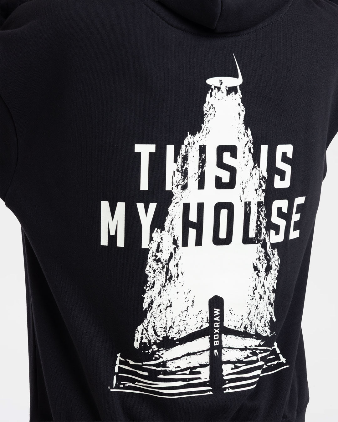 This Is My House Oversized Hoodie - Black