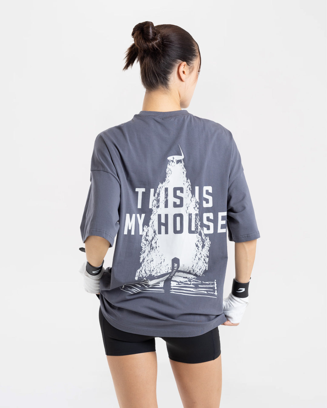 This Is My House Oversized T-Shirt - Charcoal
