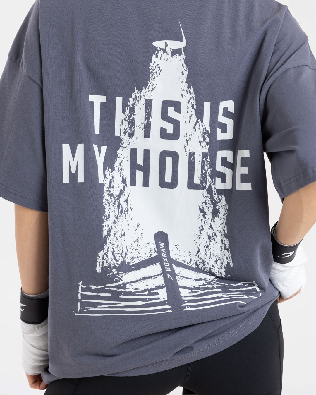 This Is My House Oversized T-Shirt - Charcoal