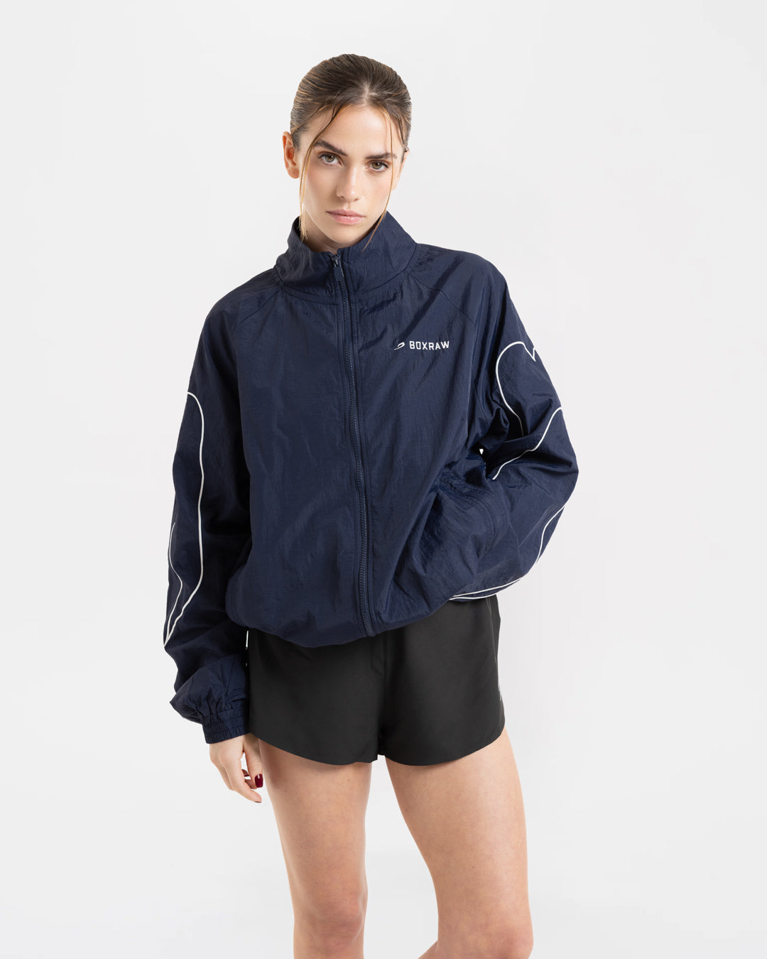 Women's Tunero Track Jacket - Navy | BOXRAW