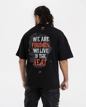 Teddy Atlas Heat Oversized T-Shirt - Black