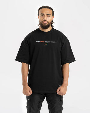 Teddy Atlas Firemen Oversized T-Shirt - Black