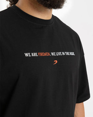 Teddy Atlas Firemen Oversized T-Shirt - Black