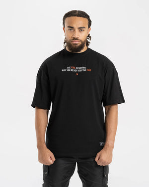 Teddy Atlas Heat Oversized T-Shirt - Black