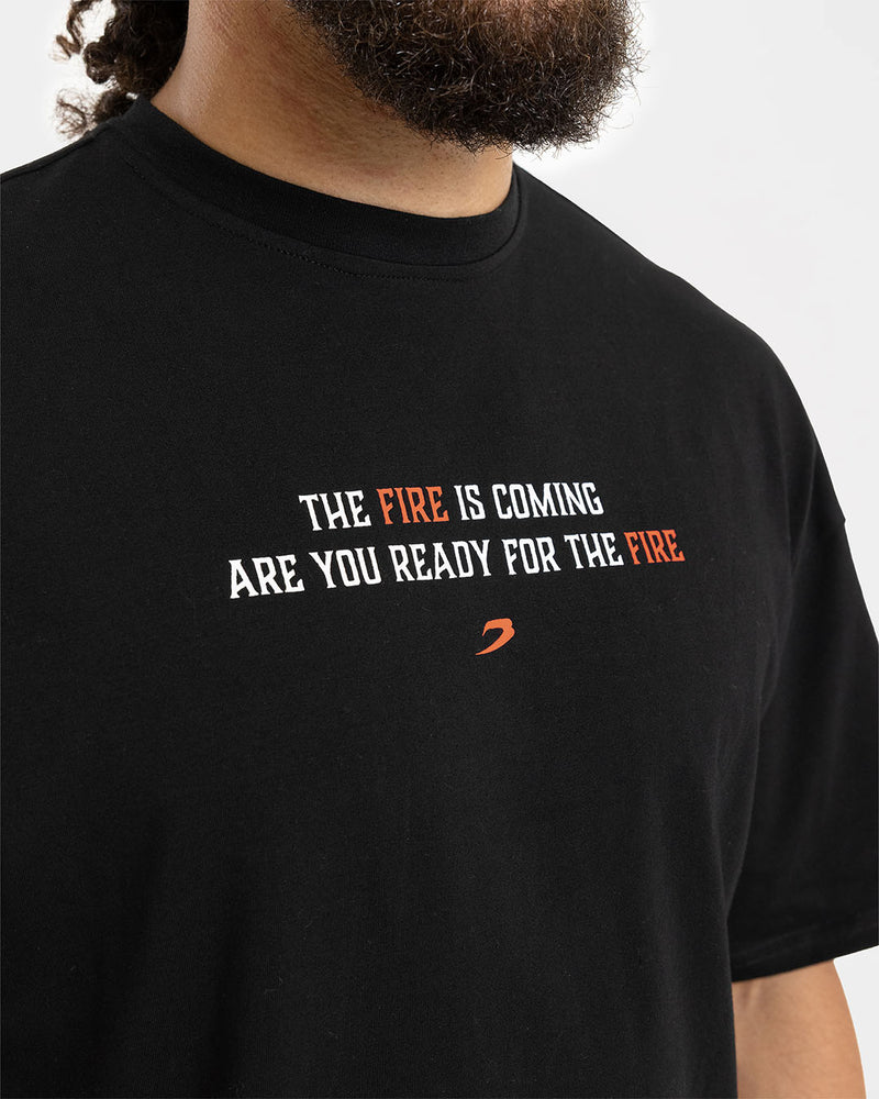 Teddy Atlas Heat Oversized T-Shirt - Black