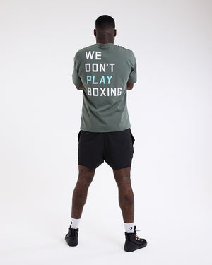 We Don't Play Boxing Oversized T-Shirt - Green