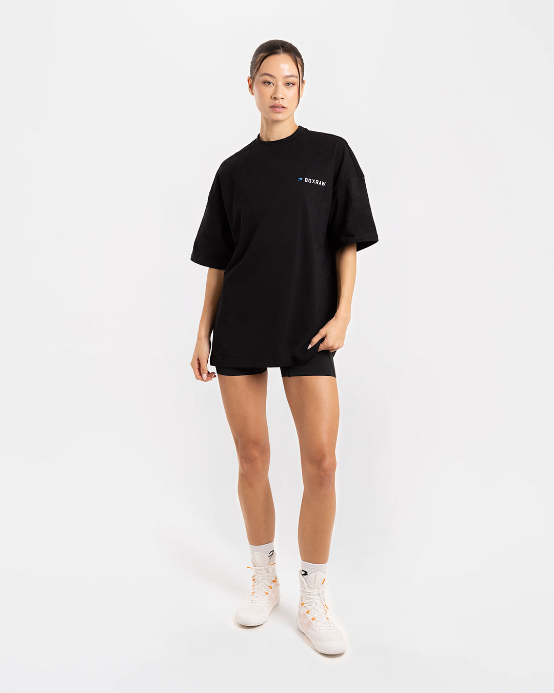 We Don't Play Boxing Oversized T-Shirt - Black/Blue