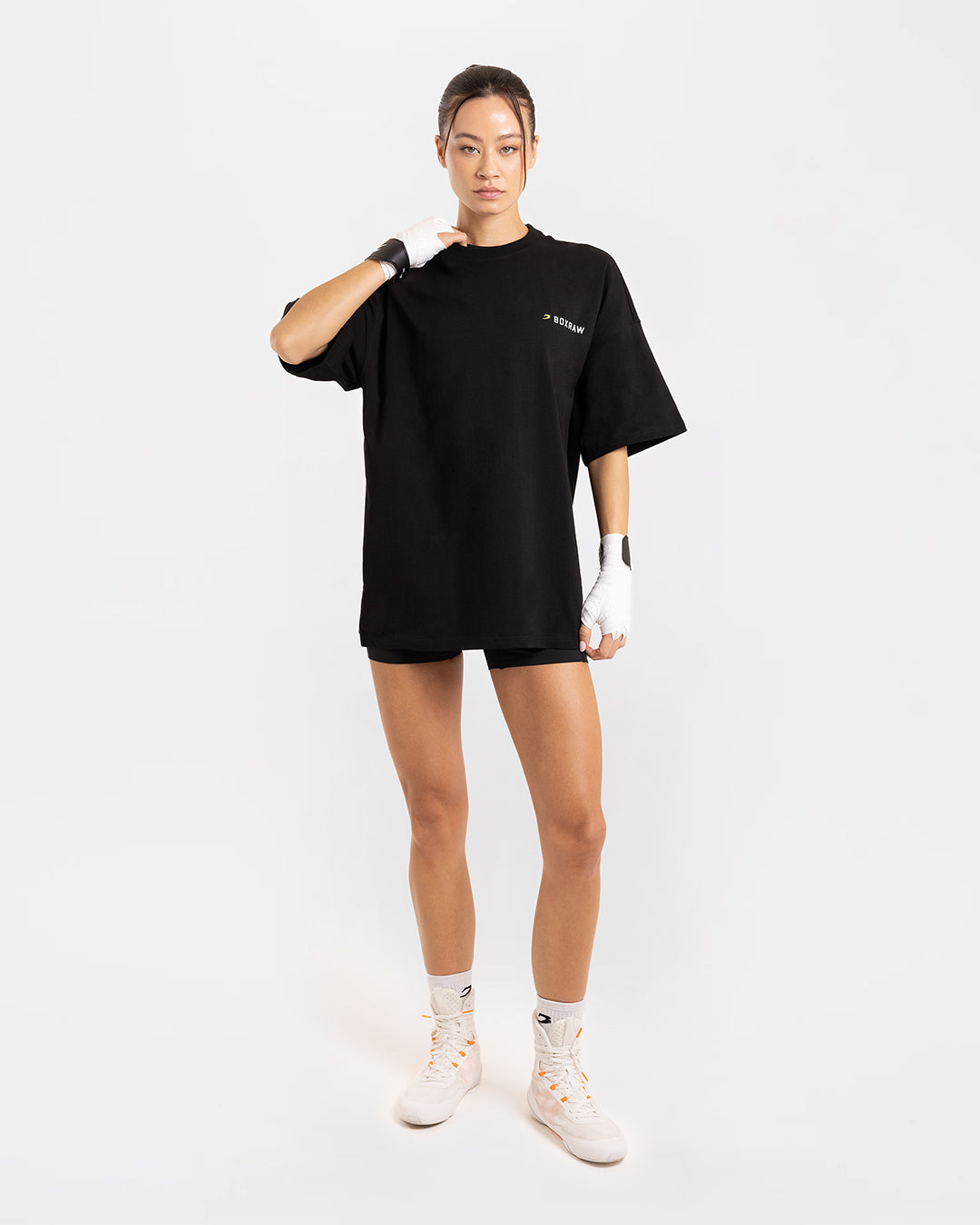 We Don't Play Boxing Oversized T-Shirt - Black/Yellow