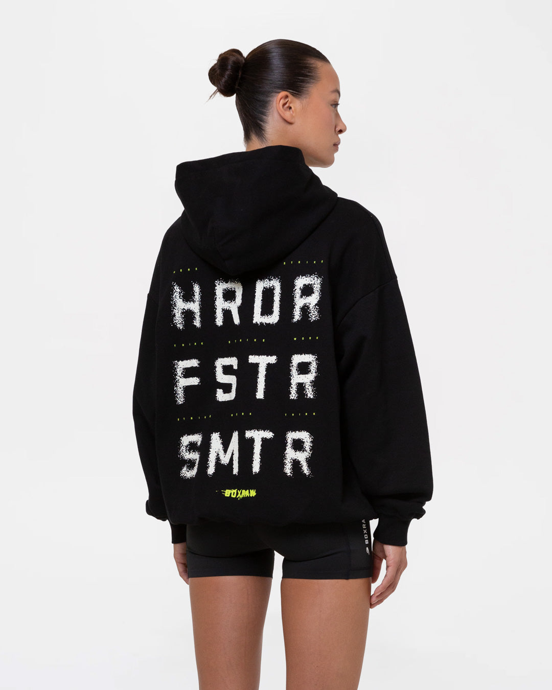 HRDR FSTR SMTR Oversized Hoodie - Black